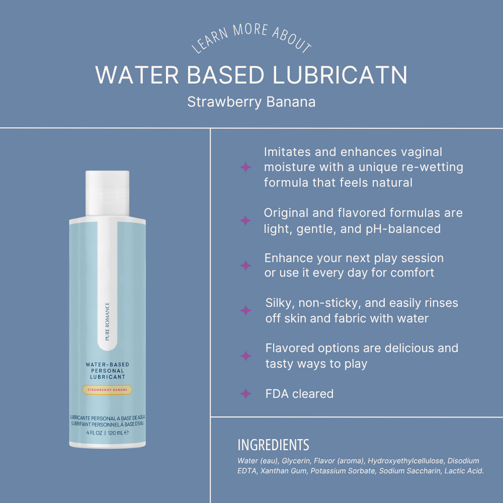 Water Based Personal Lubricant - Strawberry Banana