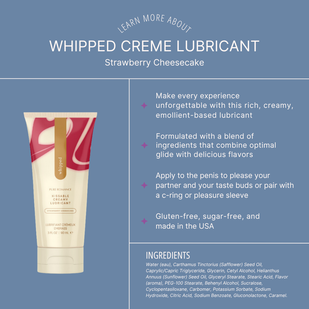 Whipped Creme Lubricant - Strawberry Cheesecake