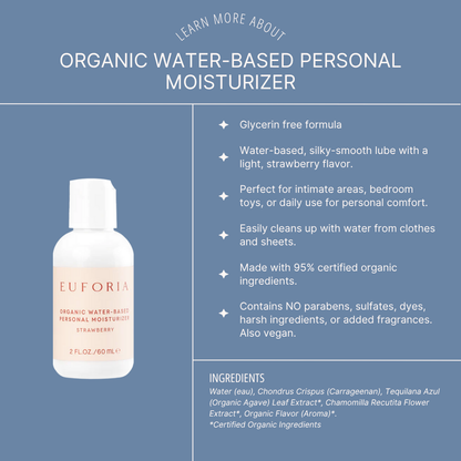 Water Based Lubricant - Organic Strawberry