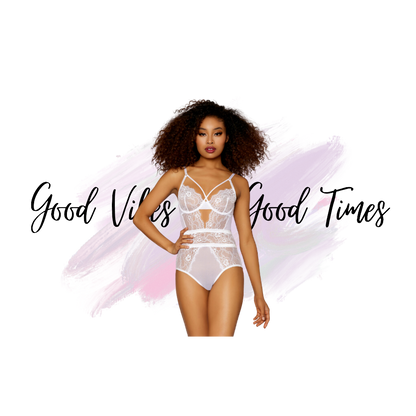 Eyelash Lace & Mesh Bodysuit