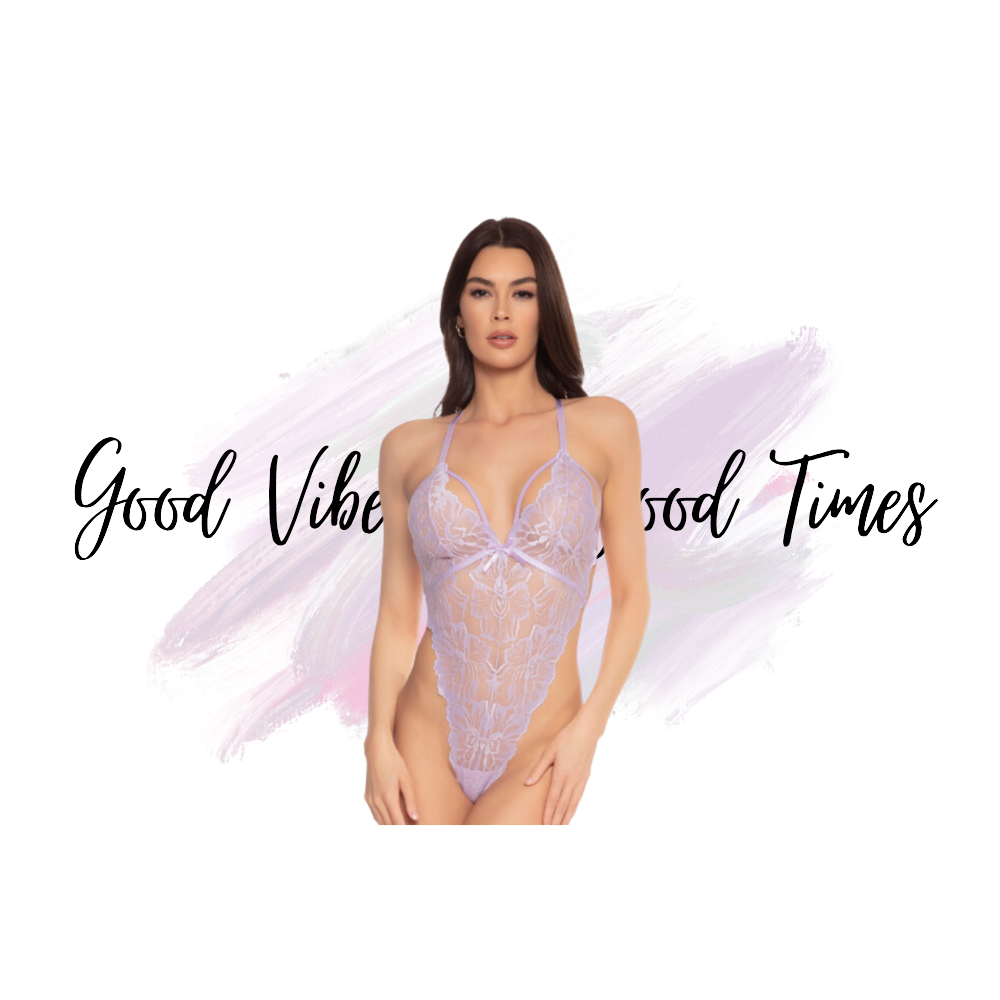 Lavender Lace G-String Teddy