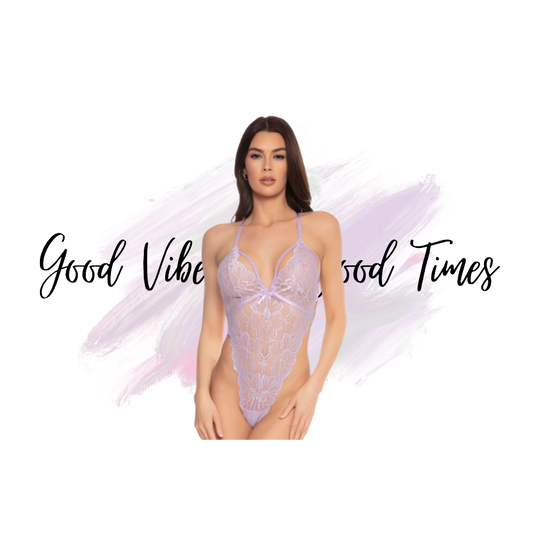 Lavender Lace G-String Teddy