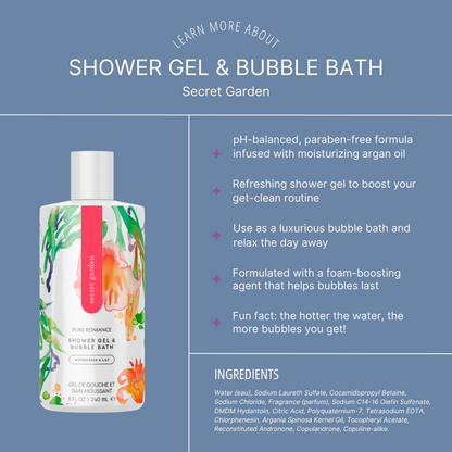 Shower Gel & Bubble Bath - Secret Garden